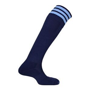 Mitre Childrens/Kids Mercury 3 Stripes Socks / Navy/Sky